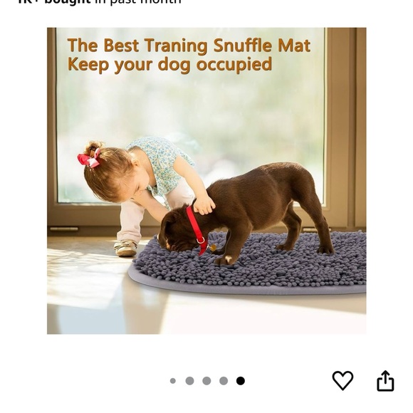 Gray Dog Feeding Foraging Play Snuffle Sniff Mat - Picture 8 of 10